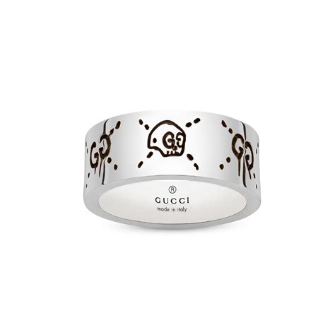 guccighost ring in silver